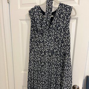 Navy and white floral maxi sundress from Ann Taylor